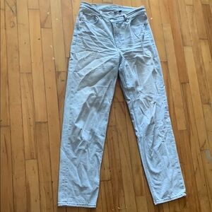 American Eagle Outfitters Blue Chinos Relaxed Fit with cross cross waist